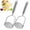 Silver[C], variant on Bxaolu 2PCS Mashed Potato Masher - Stainless Steel Potato Smasher, Masher Integrated Kitchen Tools & Utensils for Avocado, Bean, Salad, Vegetables, Fruit, Food, 10.25Inch