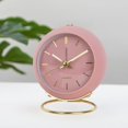thumbnail image 5 of Reloj despertador analógico con luces, pequeño despertador retro silencioso, reloj despertador de cabecera para estudiantes, reloj con puntero luminoso, adecuado para personas que duermen profundament, 5 of 5