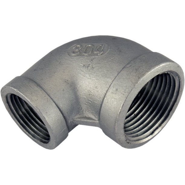 Reducing Elbow 3 4 X 1 2 Female Npt Stainless Steel Pipe Fitting 0 75 0 5 Walmart Com