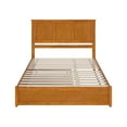 thumbnail image 2 of Felicity Queen Platform Bed with Panel Footboard & TXL Trundle in Light Toffee, 2 of 5
