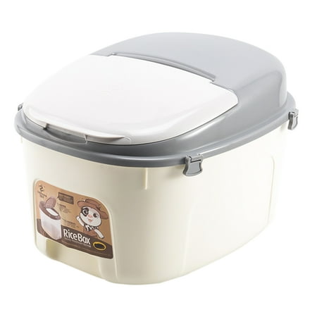 Plastic sealed rice bucket, Japanese-style rice storage box, rice jar ...