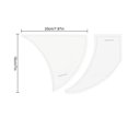 thumbnail image 2 of MesaSe Braided Ruffle Template Patchwork Ruler Acrylic Quilting Stencils For Tailors Apprentices Diy Quilting Sewing Crafts Embroidery, 2 of 9
