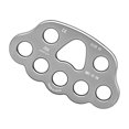 thumbnail image 2 of Yuarrent Placa de aparejo para escalada, diapasón, equipo de montañismo resistente profesional, divisor de punto de anclaje, accesorio de Escalada Gris-plata, 2 of 6