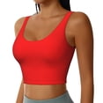 thumbnail image 2 of Balery Red Sujetadores deportivos con espalda cruzada para mujer, acolchados, sin costuras, de alto impacto, ideales para yoga, gimnasio, entrenamiento y fitness.-X-Large, 2 of 8