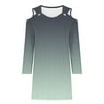 thumbnail image 3 of Summer Dress for Women,Dress for Women,Womens Summer Printed Fashion Long Sleeve Turndown Collar Dress,Long Sleeve Dress for Women,Womens Summer Dress, 3 of 5