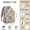 thumbnail image 4 of Ocean Voyage Student Backpack Waterproof Durable Composite Oxford Cloth with Sail, Rudder, and Helm Print, Adjustable Straps, Large Capacity for Beach, School, and Daily Use, 4 of 6