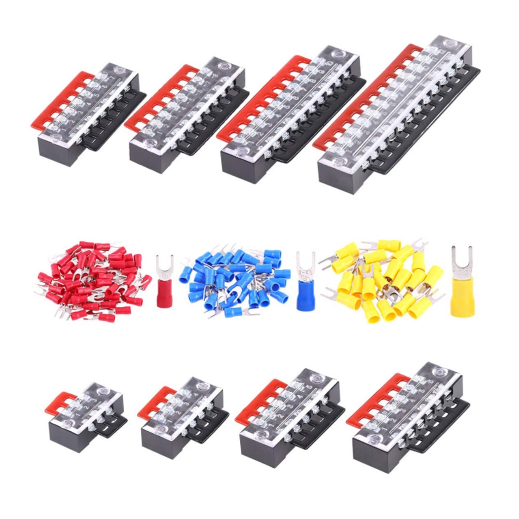 124lots Durability Steel Insulated Terminals Block High Current 600V 15A