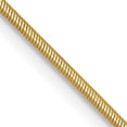 thumbnail image 1 of Collier Pendentif Chaîne Cubetto Omega Serpent Rond en Or Jaune 14k.9mm, 1 of 9