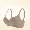 thumbnail image 2 of CFLVAEK Bras for Women No Underwire Full Coverage Everyday Bra Comfort Push Up T Shirts Bralettes Adjustable Straps Bras Coffee L, 2 of 6