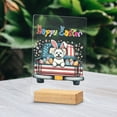 thumbnail image 2 of Happy Easter Maltese American Flag Truck Bunny Ears Acrylic Plaque Sign Ashwood Base Maltese Dog Lover Gifts Idea Home Desk Decor - 03001, 2 of 5