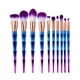 thumbnail image 1 of 10 pinceles para base de maquillaje Pinceles de maquillaje Herramientas de belleza deslumbrantes de seis lados Set de pinceles para base de maquillaje, 1 of 8