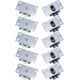 thumbnail image 1 of 10 piezas de ruedas para puertas corredizas, para muebles de ventana, antioxidantes, silenciosas, no se desgastan fácilmente, para armarios, armarios, ventanas (plateadas), 1 of 5