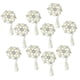 thumbnail image 1 of 10x Adornos Accesorios Decoración Bolsa Accesorios Ropa Ramo Regalo plata, 1 of 9
