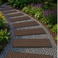 thumbnail image 6 of TierraVerde 4 Pack 10 x 36" Diamond Weave Stair Tread Decorative Stepping Panels, Brown, 6 of 11