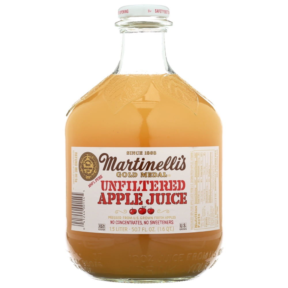 Martinelli’S Unfiltered Apple Juice, 1.5 L. Bottle