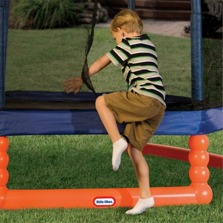 Little Tikes 7-Foot Trampoline, with Enclosure, Blue/Orange