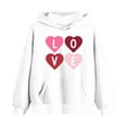 thumbnail image 5 of Lorytime Kid Vintage Hoodies for Girl Letters Long Sleeve Crewneck Sweatshirts Heart Pullover with Pocket Loose Tops, 5 of 5
