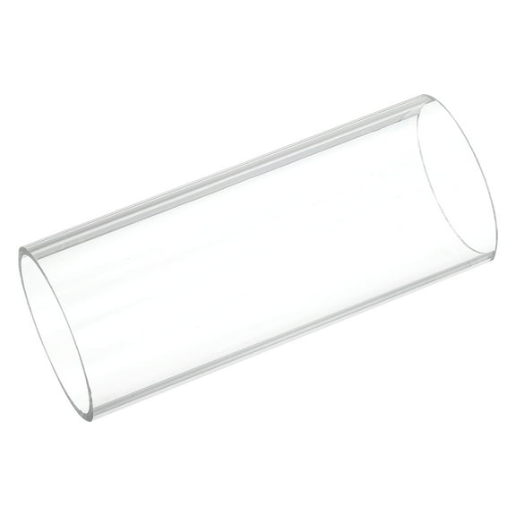 Uxcell Plastic Pipe Rigid Polycarbonate Round Tube Clear 2 1/4"(57mm) ID 2 1/2"(63mm) OD 6"(150mm) for Lighting, Models, Water Plumbing