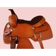 thumbnail image 3 of Western Saddle Barrel Racing New Leather Pleasure Trail Tack Set | Brown, 3 of 4