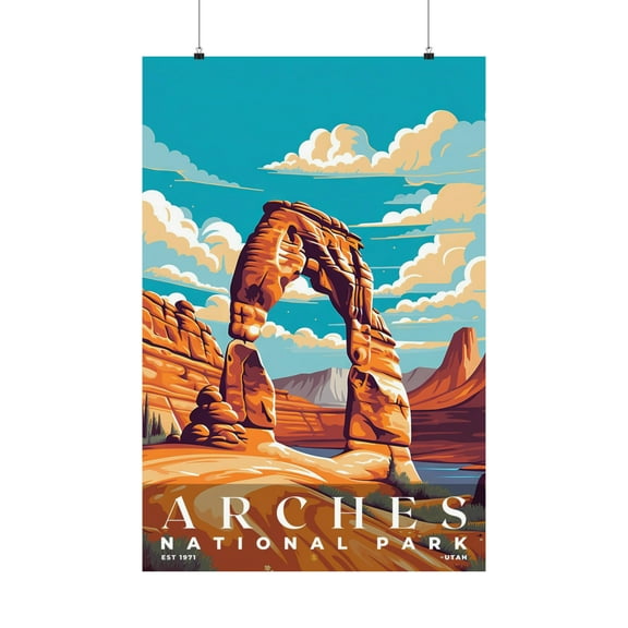 ELNEIT - Arches National Park Poster, Unframed Matte Paper, S05