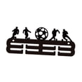 thumbnail image 2 of Baoblaze Medals Display Hanger Award Ribbon Organizer Wall Mounted Awards Medal Holder Medal Hanging Frame Rack for Office Living Room Four player football, 2 of 8