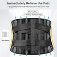 thumbnail image 3 of Cinturón médico de Soporte Lumbar para espalda, corsé ortopédico para cintura, corsé de postura para hombres y mujeres, entrenador de cintura de descompresión de columna vertebral, alivio de, 3 of 5