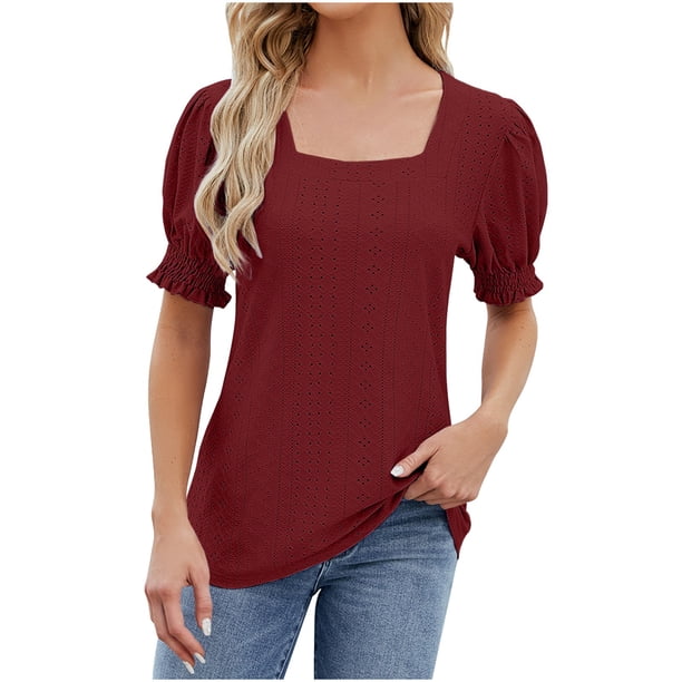Fiudx Camisetas para Mujer Blusa de Manga Corta con Estampado de Moda para Mujer, Camiseta Divertida con Cuello Redondo, Camiseta Sin Mangas