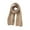 Light Khaki, variant on Unisex Fall Winter Scarf Knitted Thickened Solid Color Warm Soft Cozy Wide And Long Neck Protection Washable Women Men Shaw