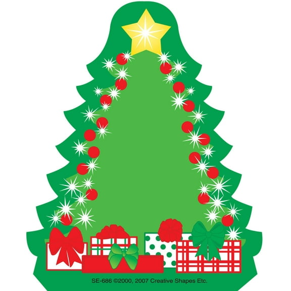 SHAPES ETC. Mini Notepad - Decorated Tree