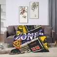 thumbnail image 6 of DouZhe Ultra-Soft Micro Fleece Lightweight Flannel Bed Blanket, Game Time Gamer Zone Print Cozy Warm Throw Blankets, 60"x50", 6 of 7