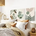 thumbnail image 4 of Merry-XMAS Boho Geometric Sun Rainbow Leaf Mountain Wall Art 12" x 16" Framed Canvas Prints (Set of 3), 4 of 6