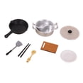 thumbnail image 1 of Juguetes de ollas y sartenes para jugar, accesorio de cocina, juego de cocina de simulación para niños pequeños Olla caliente de plata, 1 of 9