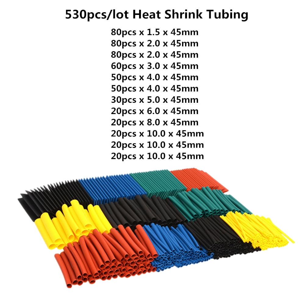127 Pcs Heat Cool Shrinking Sleeving Tubing Wrap Wire Cable Insulated 2021 