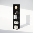 thumbnail image 4 of Furinno Reed 5-Tier Space Saving Corner Storage Display Shelf Blackwood, 4 of 5