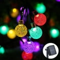 thumbnail image 2 of Solar Globe String Lights, 12ft 20 LED Outdoor Bulb String Lights, Waterproof 8 Modes Solar Patio Lights for Garden, Gazebo, Yard, Party Decorations (Multicolor), 2 of 5