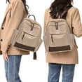 thumbnail image 4 of Bxaolu Trendy Backpack Purse for Women and Ladies Shoulder Travel Daypacks Bags (Beige), 4 of 7