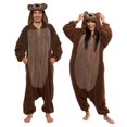 thumbnail image 4 of ¡Onesie Funziez! Disfraz de oso sherpa para Halloween con forma de animal adulto, 4 of 8
