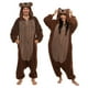 thumbnail image 4 of ¡Onesie Funziez! Disfraz de oso sherpa para Halloween con forma de animal adulto, 4 of 8