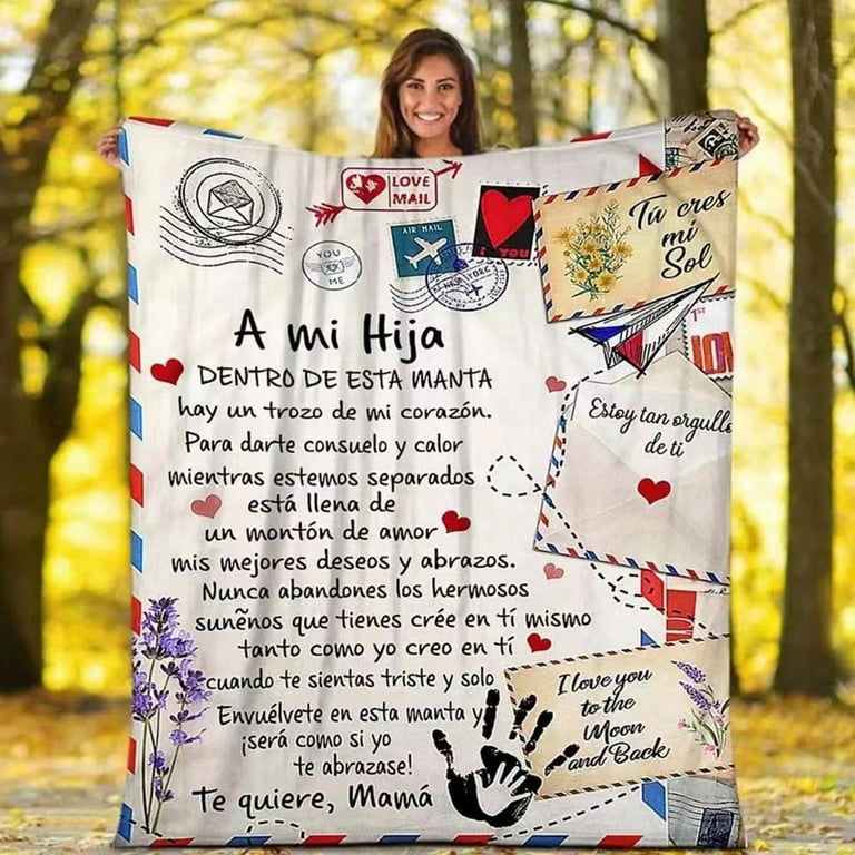 Blanket with daughter message sale