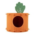 thumbnail image 1 of Hearth & Gear Carrot Cat Indoor Scratch Cat Cat Bed For Large Cats Pet ForMultiple Cats Up To Natural Pet Hut Cedar Bat Boxes for outside Pet Hotel Chickadee Decorative Pet for outside on Stake Pet, 1 of 6