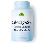 Calcium Magnesium Zinc Plus Vitamin D by Alfa Vitamins - Calcium Supplement 100 Caplets - Support the Immune system, Bone Health, Energy Production - 100 Caplets