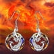thumbnail image 2 of Conjunto de collar y anillo con colgante de cristal vibrante para mujer, un regalo de glamour y gracia Phoenix Resurrection, 2 of 6