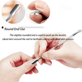 thumbnail image 4 of Bamboohart 4 Pcs Pousse-Cuticules Kit de Manucure Professionnel Tondeuse de Précision, 4 of 6