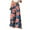 Dark Blue, variant on Women Summer Boho Palazzo Pants High Waist Wide Leg Floral Casual Cotton Lounge Trousers with Pockets Dark Blue, XL