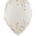 thumbnail image 5 of Northlight Beaded and Sequins Christmas Glass Finial Ornament - 5" - White and Silver, 5 of 6