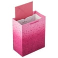 thumbnail image 4 of Hallmark Medium Gift Bag (Pink with Cascading Pink Dots), 4 of 8