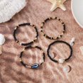 thumbnail image 4 of Handmade Ceramic Fish Beaded Bracelets With Seashells Accents Summer Beach Jewelry Stackable Stretch Gifts For Women, 4 of 4