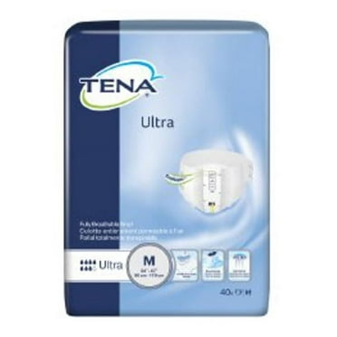 Essity HMS North America Inc Adult Incontinent Brief TENA Ultra Tab Closure Medium Disposable Heavy Absorbency Case of 80