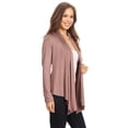 thumbnail image 4 of Women's Casual Long Sleeve Drape Front Open Jacket Cardigan, 4 of 7