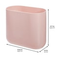 thumbnail image 2 of Colorete Trash Can iDesign Cade Oval Slim para baño, 2 of 4